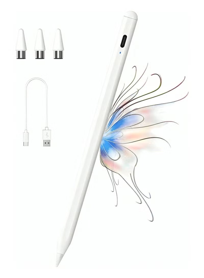 ستايلس قلم ستايلس لجهاز iPad - قلم لمس نشط مع خاصية رفض راحة اليد وملحق مغناطيسي (iPad Pro/Air/mini) - Image 5